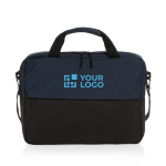 Laptoptas van RPET met meerdere binnenvakken 15,6” kleur blauw met afdrukgebied