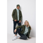 Softshell herenjas, casual fit, 300 g/m2 Iqoniq kleur khaki vierde weergave met model