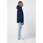 Softshell herenjas, casual fit, 300 g/m2 Iqoniq kleur marineblauw tweede weergave met model