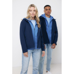 Softshell herenjas, casual fit, 300 g/m2 Iqoniq kleur marineblauw