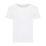 Dames T-shirt van gerecycled katoen, slim fit, 160 g/m2 Iqoniq kleur wit