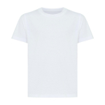 Kinder T-shirt van gerecycled katoen, 160 g/m2 Iqoniq kleur wit