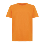 Kinder T-shirt van gerecycled katoen, 160 g/m2 Iqoniq kleur oranje