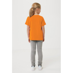 Kinder T-shirt van gerecycled katoen, 160 g/m2 Iqoniq kleur oranje
