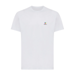 Sport T-shirt van gerecycled polyester, 150 g/m2 Iqoniq kleur lichtgrijs weergave met logo