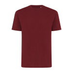 Unisex T-shirt van gerecycled katoen, slim fit, 160 g/m2 Iqoniq kleur bordeaux