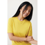 Unisex T-shirt van gerecycled katoen, slim fit, 160 g/m2 Iqoniq kleur geel