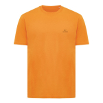 Unisex T-shirt van gerecycled katoen, slim fit, 160 g/m2 Iqoniq kleur oranje weergave met logo