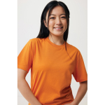 Unisex T-shirt van gerecycled katoen, slim fit, 160 g/m2 Iqoniq kleur oranje