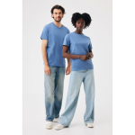 Unisex slim fit T-shirt van gerecycled katoen 160 g/m² Iqoniq kleur gewassen blauw