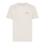 Unisex T-shirt van gerecycled katoen, slim fit, 160 g/m2 Iqoniq kleur naturel weergave met logo