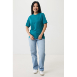 Unisex T-shirt van gerecycled katoen, slim fit, 160 g/m2 Iqoniq kleur pastel groen derde weergave met model