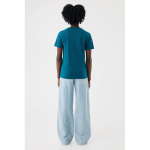 Unisex slim fit T-shirt van gerecycled katoen 160 g/m² Iqoniq kleur grijsachtig blauw