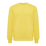 Unisex sweater van gerecycled katoen, slim fit, 280 g/m2 Iqoniq kleur geel