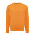Unisex sweater van gerecycled katoen, slim fit, 280 g/m2 Iqoniq kleur oranje