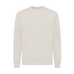 Unisex sweater van gerecycled katoen, slim fit, 280 g/m2 Iqoniq kleur champagne