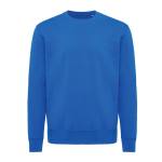 Unisex sweater van gerecycled katoen, slim fit, 280 g/m2 Iqoniq kleur koningsblauw