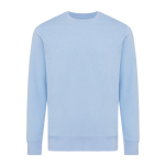 Unisex sweater van gerecycled katoen, slim fit, 280 g/m2 Iqoniq kleur cyaan blauw