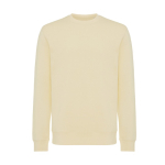 Unisex sweater van gerecycled katoen, slim fit, 280 g/m2 Iqoniq kleur lichtgeel