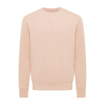 Unisex sweater van gerecycled katoen, slim fit, 280 g/m2 Iqoniq kleur rose paztel