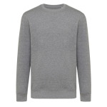 Unisex sweater van gerecycled katoen, slim fit, 280 g/m2 Iqoniq kleur taupe grijs