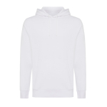 Unisex hoodie van gerecycled katoen, slim fit, 280 g/m2 Iqoniq kleur wit