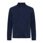Antipilling jas van gerecycled polyester, 240 g/m2 Iqoniq kleur marineblauw