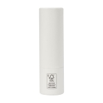 Duurzame lippenbalsem gemaakt van gerecycled papier met SPF 15 kleur wit tweede weergave achterkant
