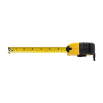 Gerecycled meetlint met rubberen grip Ruler 3M/16mm kleur geel derde weergave
