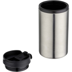 Thermische beker van gerecycled roestvrij staal met draaidekksel 250 ml kleur mat zilver tweede weergave