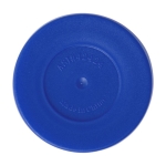 Thermosbeker van gerecycled rvs met draaibaar deksel 410 ml kleur blauw vierde weergave