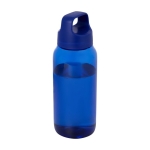 Gerecyclede plastic drinkfles voor op kantoor met breed handvat 500ml kleur blauw