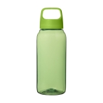Gerecyclede plastic drinkfles voor op kantoor met breed handvat 500ml kleur groen tweede weergave voorkant