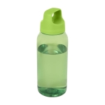 Gerecyclede plastic drinkfles voor op kantoor met breed handvat 500ml kleur groen