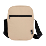 Waterafstotende crossbodytas van gerecycled polyester met vakken tweede weergave voorkant