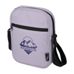 Waterafstotende crossbodytas van gerecycled polyester met vakken weergave transfer printen