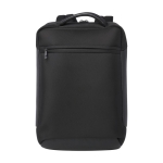 Laptoprugzak van gerecycled polyester voor 15,6-inch tablet en laptop kleur zwart tweede weergave voorkant