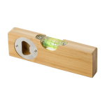 Waterpas met flesopener DIY kleur bruin eerste weergave