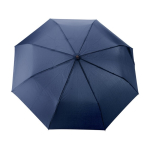 Automatische opvouwbare paraplu met bamboe handvat, Ø97 cm kleur marineblauw eerste weergave