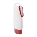 Zonnebrandcrème SPF 30 met karabijnhaak en bijpassende dop 60ml kleur rood derde weergave