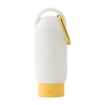 Zonnebrandcrème SPF 30 met karabijnhaak en bijpassende dop 60ml kleur geel eerste weergave