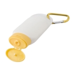 Zonnebrandcrème SPF 30 met karabijnhaak en bijpassende dop 60ml kleur geel vierde weergave