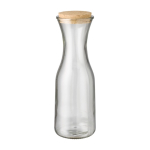 Grote glazen fles met kurk bedrukken 1L Crystal Corkcap kleur doorzichtig eerste weergave