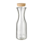 Grote glazen fles met kurk bedrukken 1L Crystal Corkcap kleur doorzichtig derde weergave