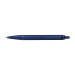 Monochrome metalen pen met klikknop en blauwe inkt Parker kleur blauw eerste weergave