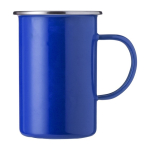 Vintage emaille mok bedrukken van metaal 550ml Big Metal kleur blauw eerste weergave