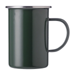 Vintage emaille mok bedrukken van metaal 550ml Big Metal kleur groen eerste weergave