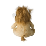 Pluche leeuwen knuffel met aanpasbaar label en geborduurde ogen kleur beige vierde weergave