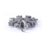 Multitool gereedschap met logo Snowflake kleur zilver tweede weergave