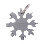 Multitool gereedschap met logo Snowflake kleur zilver met jouw bedrukking